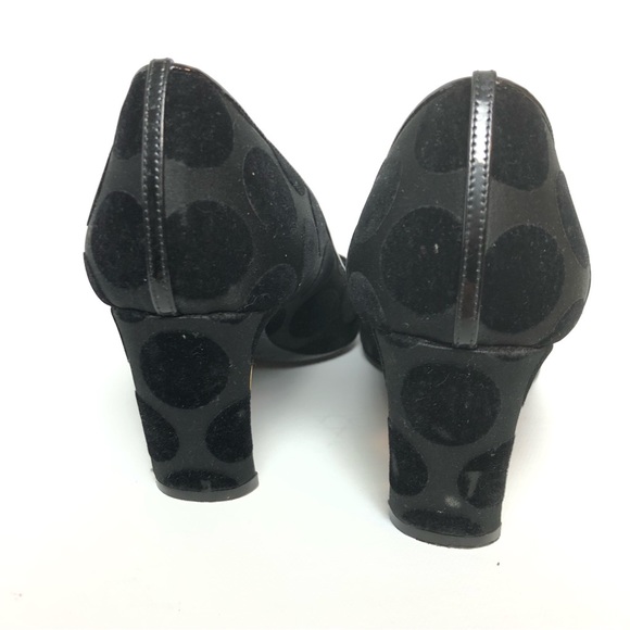 Nicholas Kirkwood Maeva Pearl Polka Dot Heels Sz 35 Velvet Pointed Toe Pumps - Picture 4 of 9